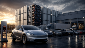 Tesla delivery beat graphic with deliveries, consensus and storage bars