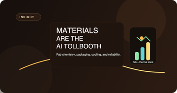 Advanced materials cover showing fab chemistry and thermal management layers