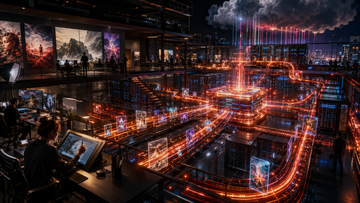Adobe creative software and AI monetization dashboard graphic