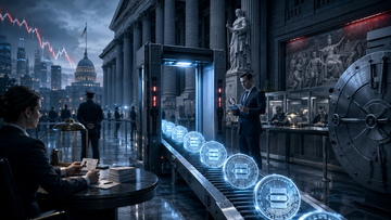 Stablecoin compliance, identity checks, and banking regulation graphic