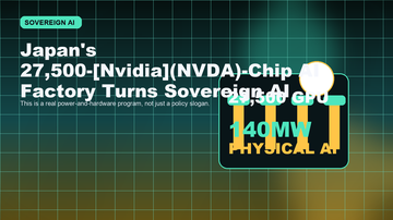 Japan's Noetra consortium building a sovereign AI factory around Nvidia chips, robots, and a large power footprint