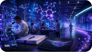 A pharmaceutical research lab with molecular structures for DMT-derived psychedelics, a Lilly logo alongside an AtaiBeckley acquisition banner showing $2.8B, and a Phase 3 clinical trial timeline with treatment-resistant depression metrics