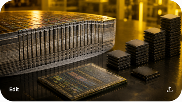 A cross-section of a 3D NAND wafer showing 238-layer vertical cell stacks, a photomicrograph of a TLC NAND string, a NAND controller die in the foreground, and a price chart of NAND ASPs overlaid on a 16:9 cinematic composition