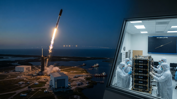 SpaceX Falcon 9 military satellite launch cadence dashboard with constellation progress