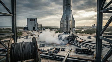 SpaceX share-price slide, Starship launch failure, and mega-IPO valuation reset dashboard