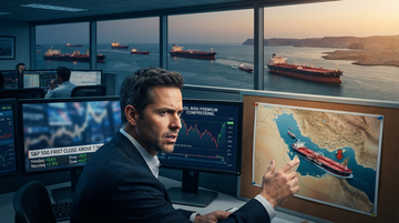 S&P 500’s first 7,700 close rewards cyclicals, not AI—because Hormuz de-escalation reprices the “oil risk premium” insight cover