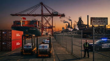 China’s steel output slide collides with US tariff protection—how the steel demand print is pressuring iron ore and squeezing US margin assumptions insight cover